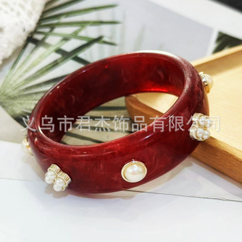 Wholesale Resin Pearl Shell Bracelet